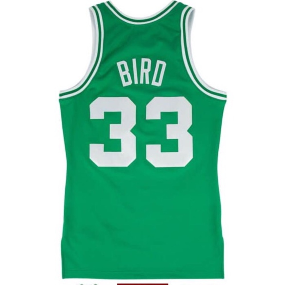 Authentic Jersey Boston Celtics 1985-86 Larry Bird Hardwood Classic XXL